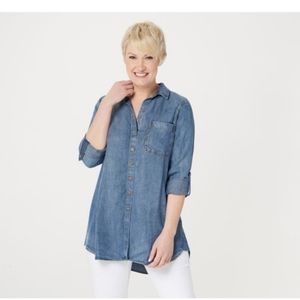 NEW Side Stitch Button Front Tunic